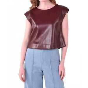 NEW EMILY MCCARTHY hattie tank top in bitter chocolate